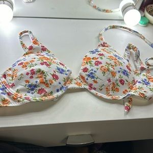flower bikini top
